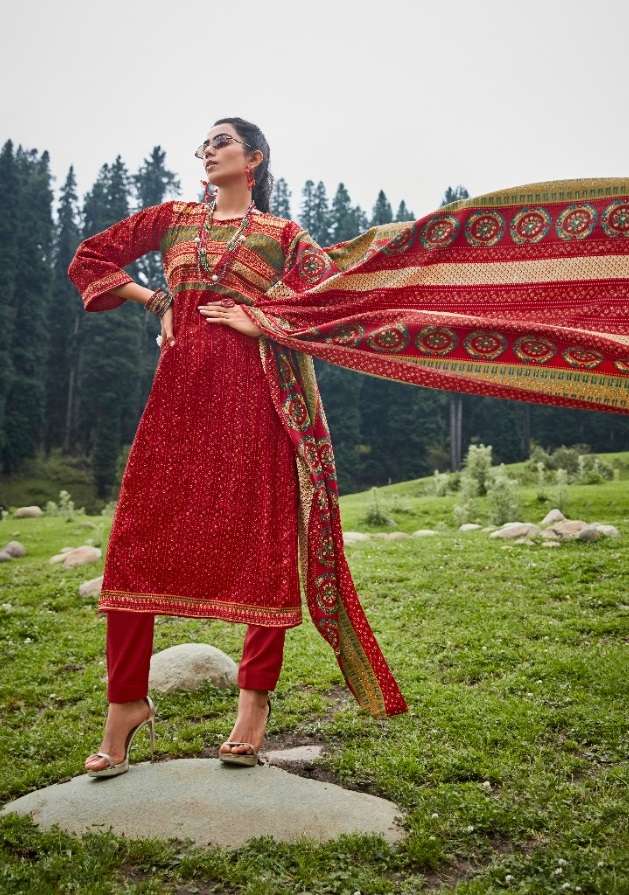 Zulfat Winter Nova Catalog Ready Made Exclusive Designer Dress materials Wholesale