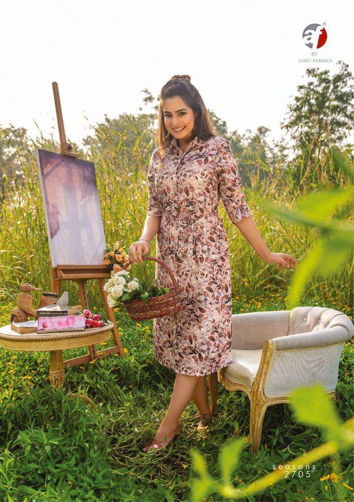 ANJU FABRICS PRESENT CLASSY WESTERN KURTI WITH BELT ON PASHMINA DIGITAL PRINT