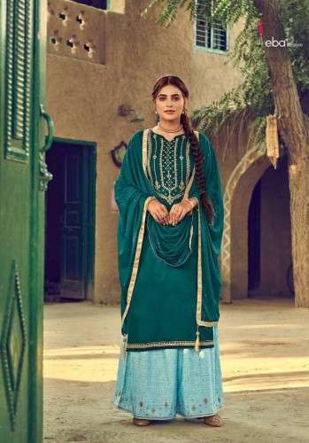 Eba Lifestyle Present  Kanika Vol-1 Jam Cotton Dress Material Self Embroidery Work On Wholesale