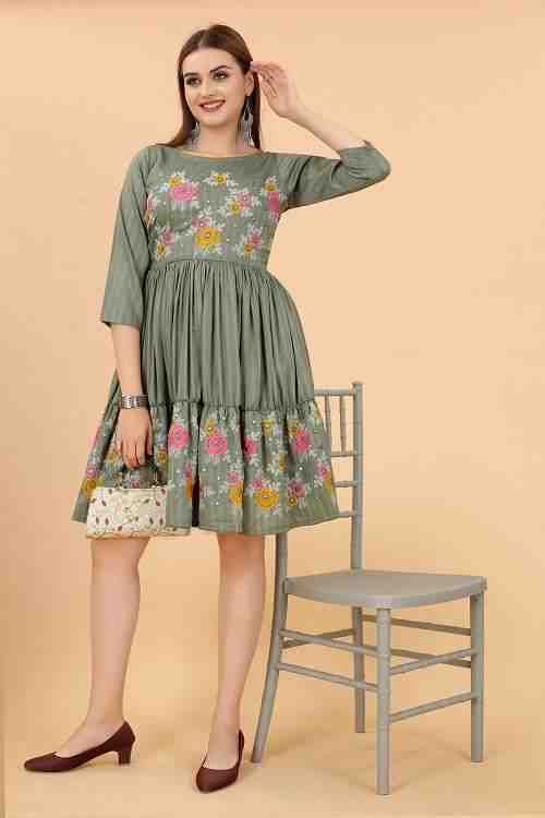 Buy Women Black Mirror Polka Short Kurti - Short Kurtas - Indya