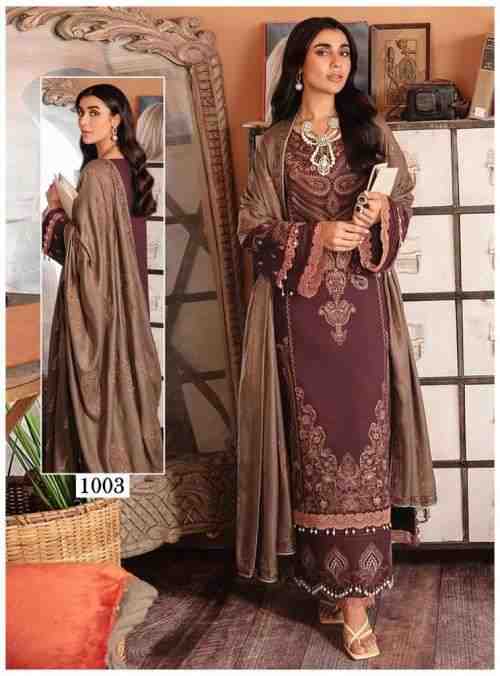 Maryam Andaaz Luxury Karachi Cotton Dress Material  On Wholesale