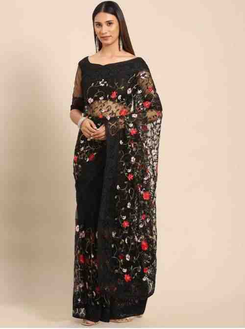 Ziva 14 Party Wear Designer Net Saree On Wholesale