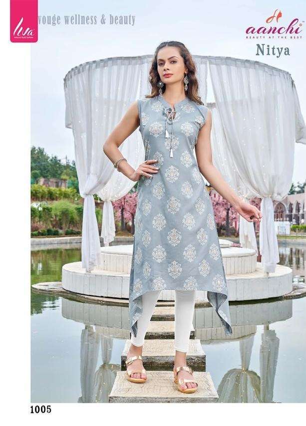 Tips & Tops Cotton Ghazal Catalog Regular Wear Cotton Kurti With Pent