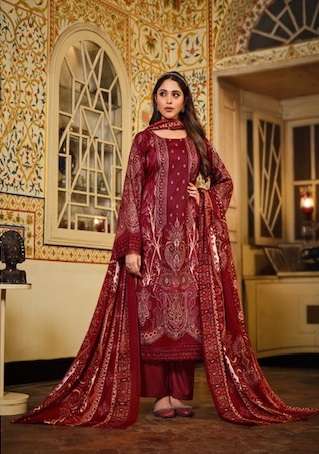 Belliza Haafiza Jam Cotton Digital Printed And Embroidery Salwar Kameez On Wholesale 