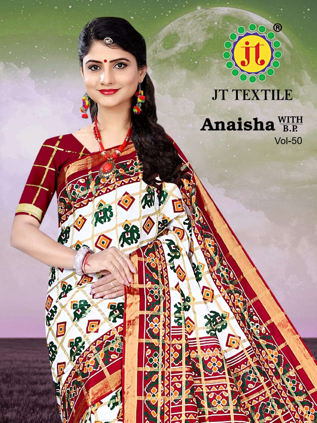 Jt Anaisha Vol 50 Cotton Jari Check Saree On Wholesale