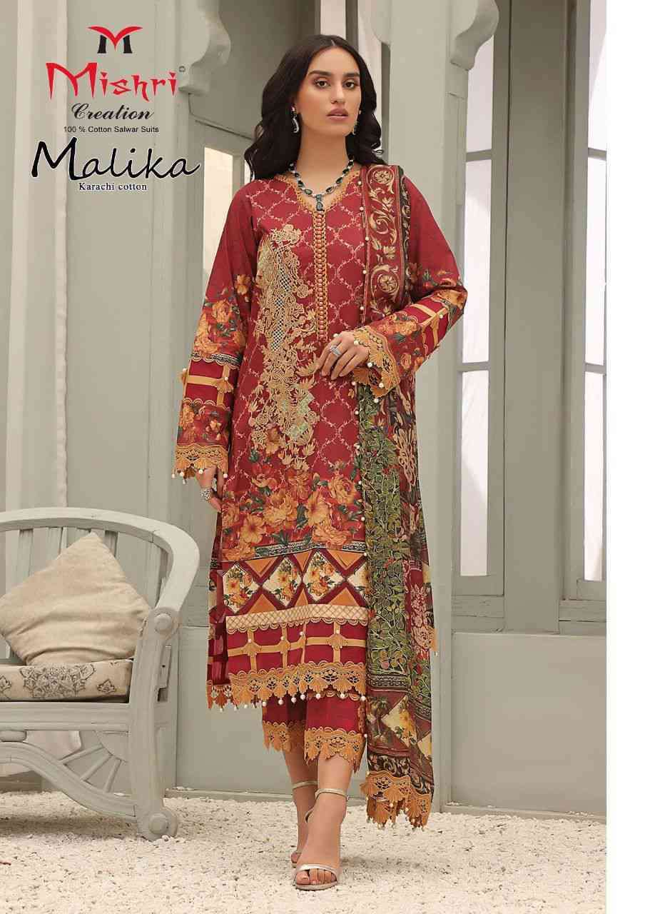 Mishri Creation Mallika Vol 7 Cotton Karachi Style Print Suits Wholesaler  Surat