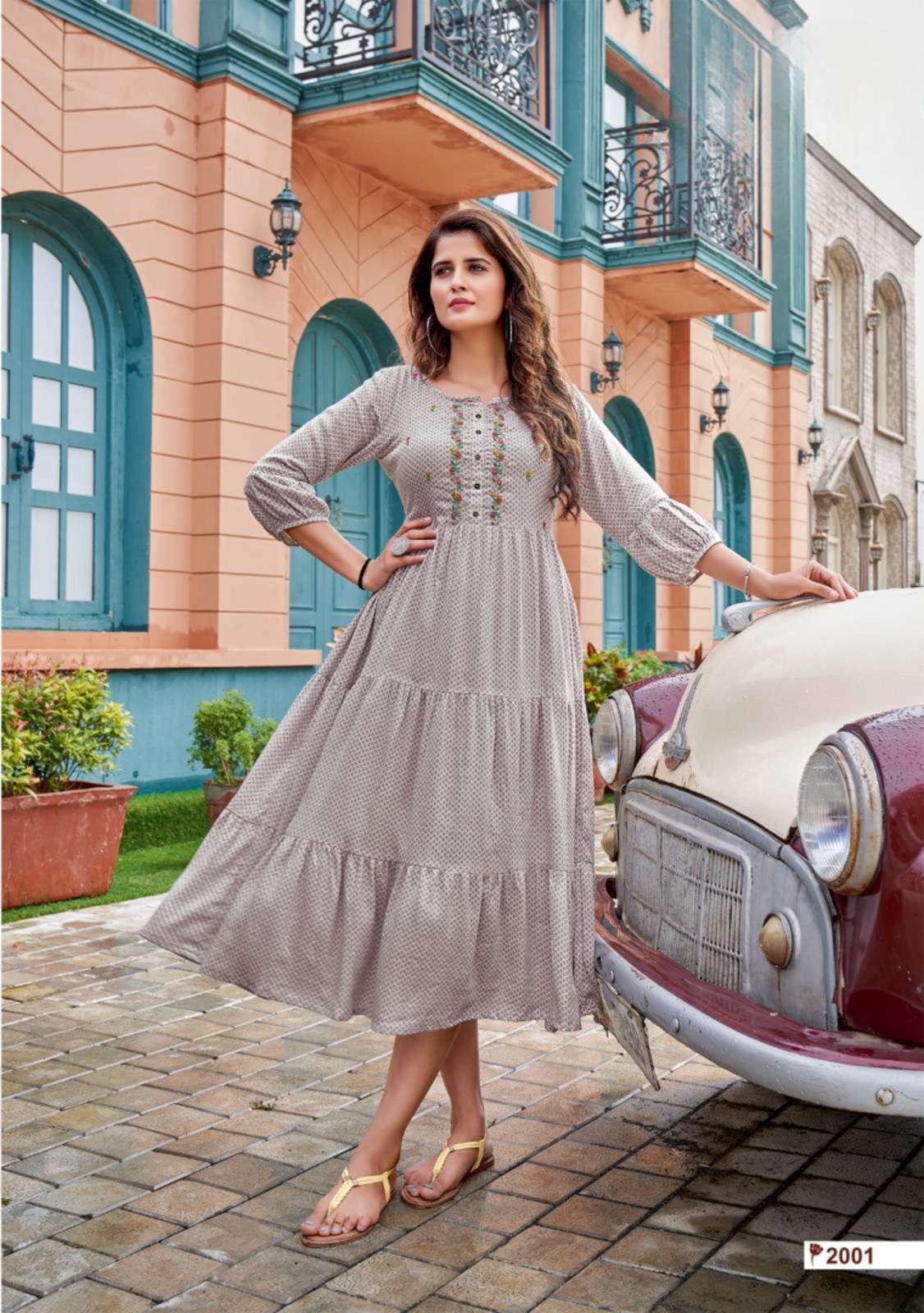 Mittoo Chaahat Wrinkle Rayon Print Kurti On wholesale