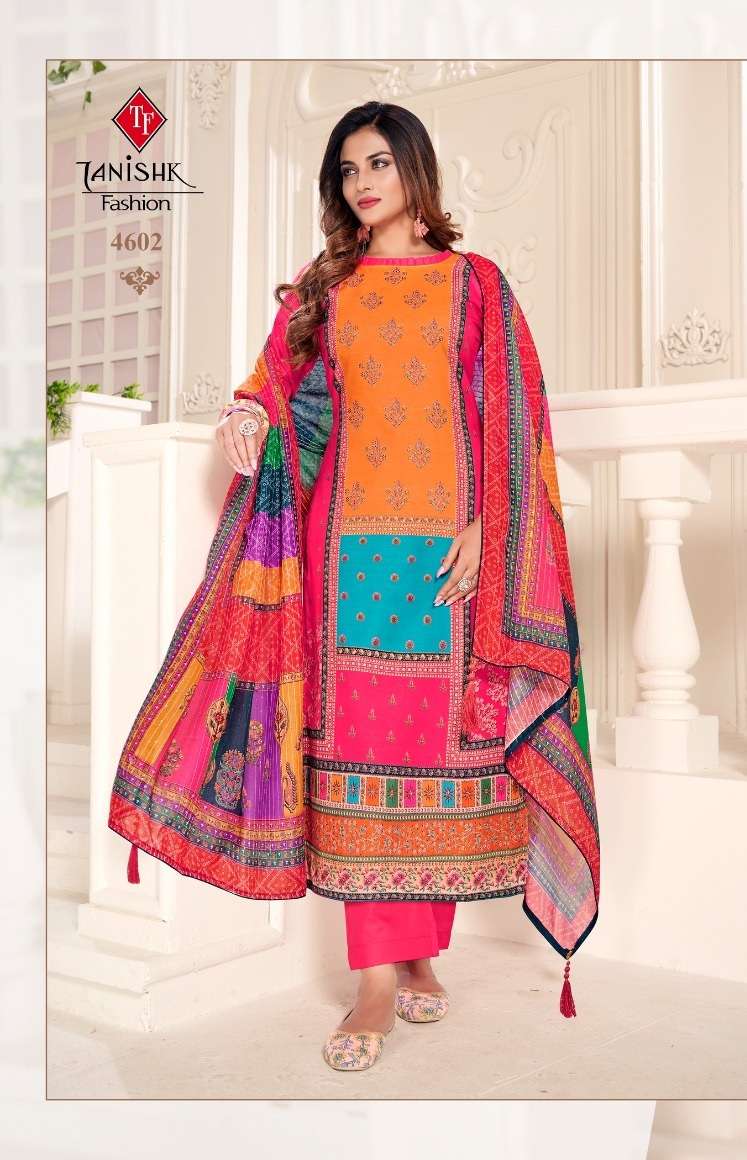 Tanishq Fashion Ek Punjabi Kudi Pure Muslin Digital Print With Crochet Work Dupatta On Wholesale