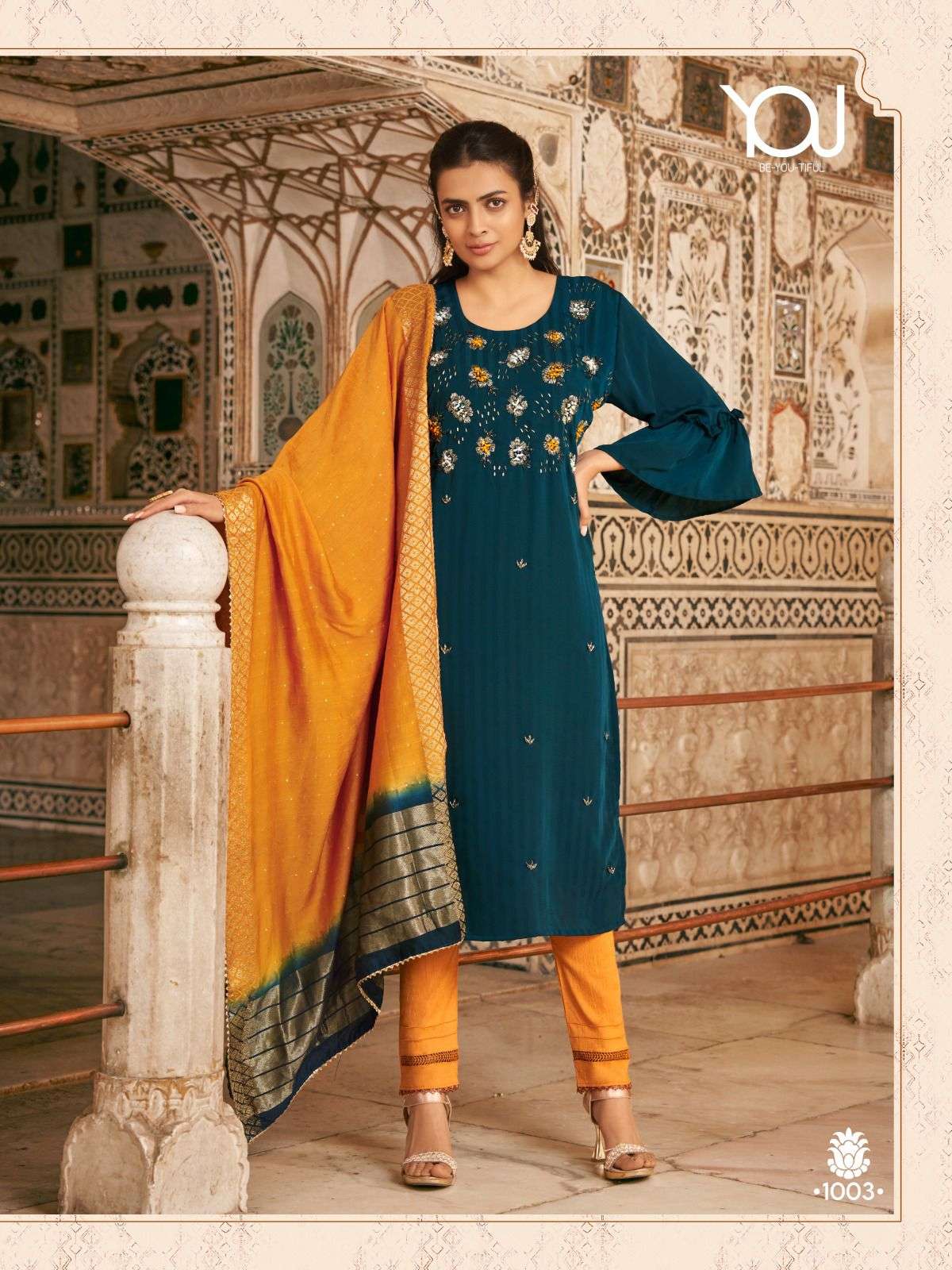 Wanna Mausami Vol 2 Rayon Viscose Kurti Pant With Dupatta On Wholesale