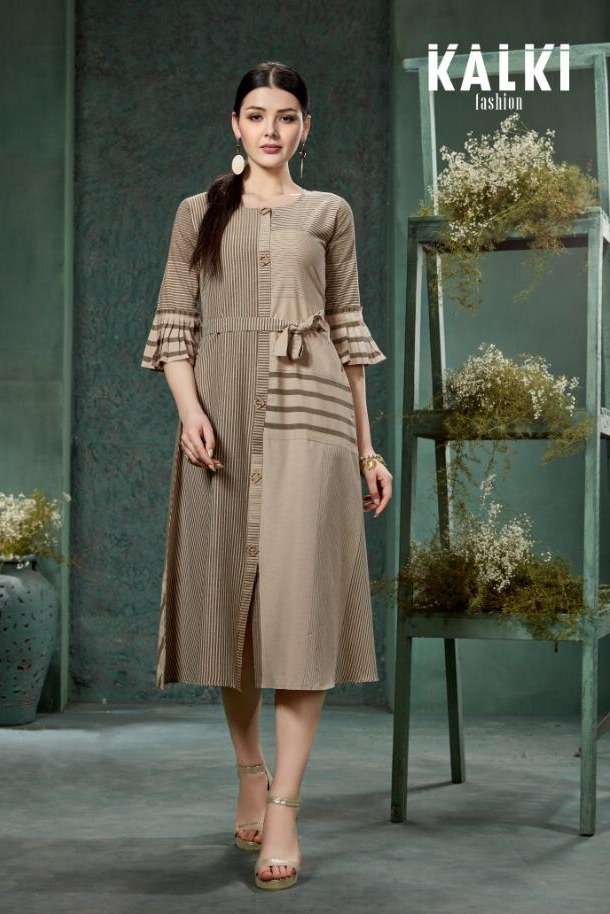 Kalki Fashion Marina Cotton Printed Kurti On Wholesale