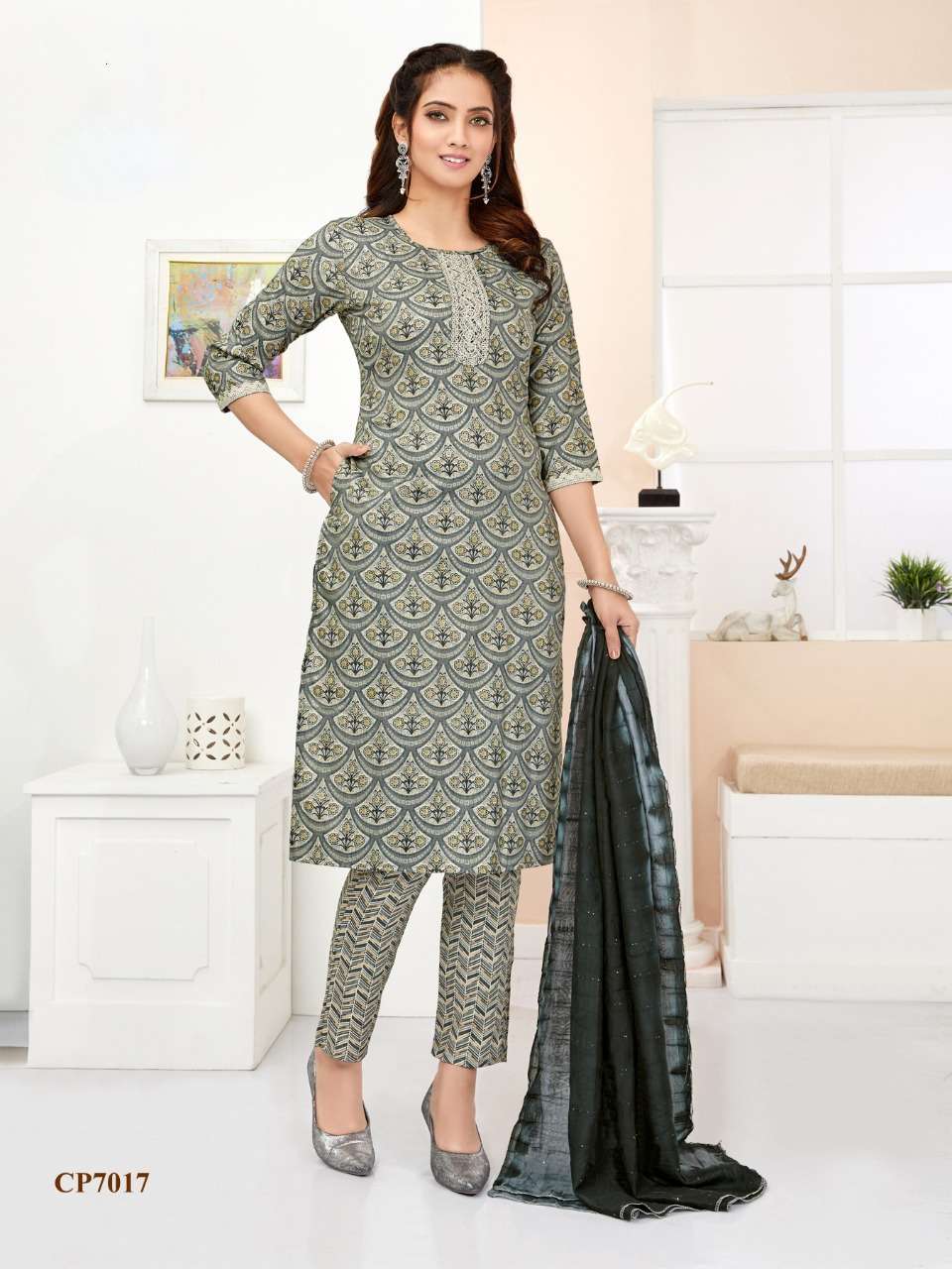 Sabella vol 21 capsule print kurti
