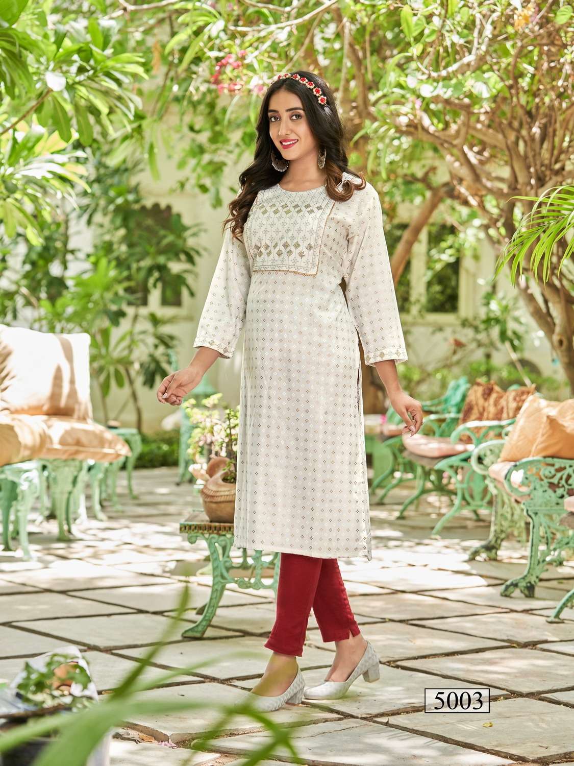 Ladies Kurti With Palazzo Set Wholesale at Rs 650/piece | Bhestan | Surat |  ID: 2853099736330