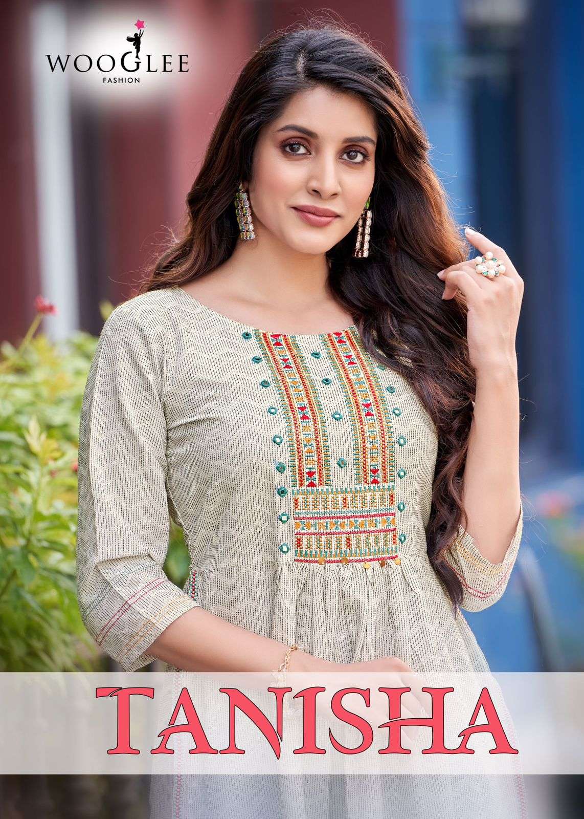 Wooglee Tanisha Rayon  Print Naira Cut Only Top On Wholesale