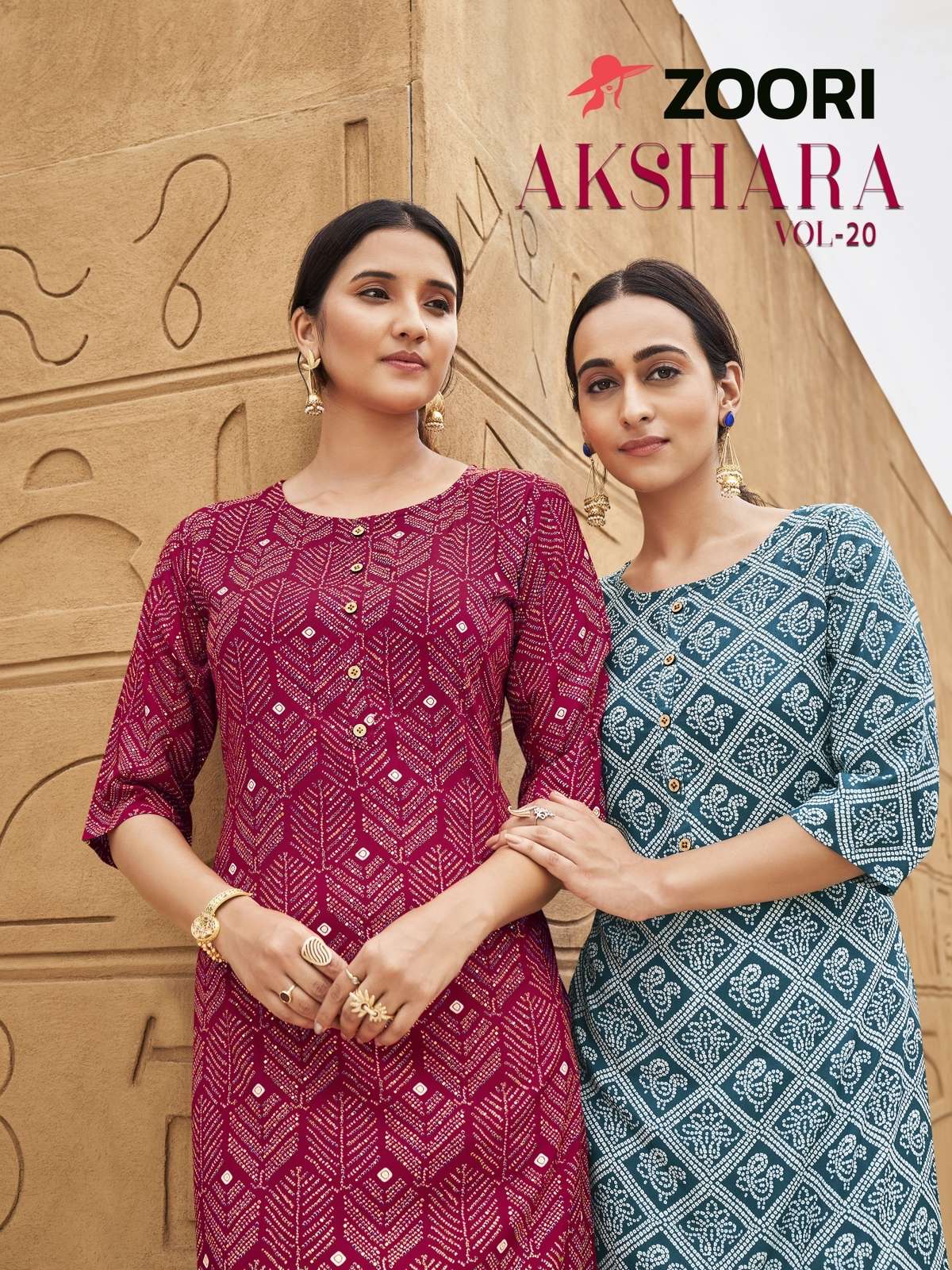 Zoori Akshara Vol 20 Rayon Print Kurti On Wholesale