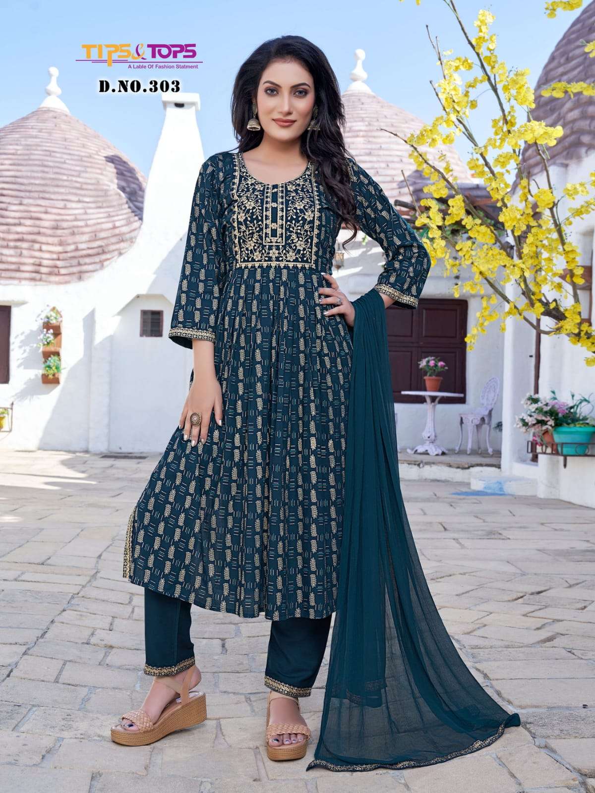 Tps n Tops launch GUNGUN Vol 03 Kurti Pant and Dupatta 3 Piecs Suit also
