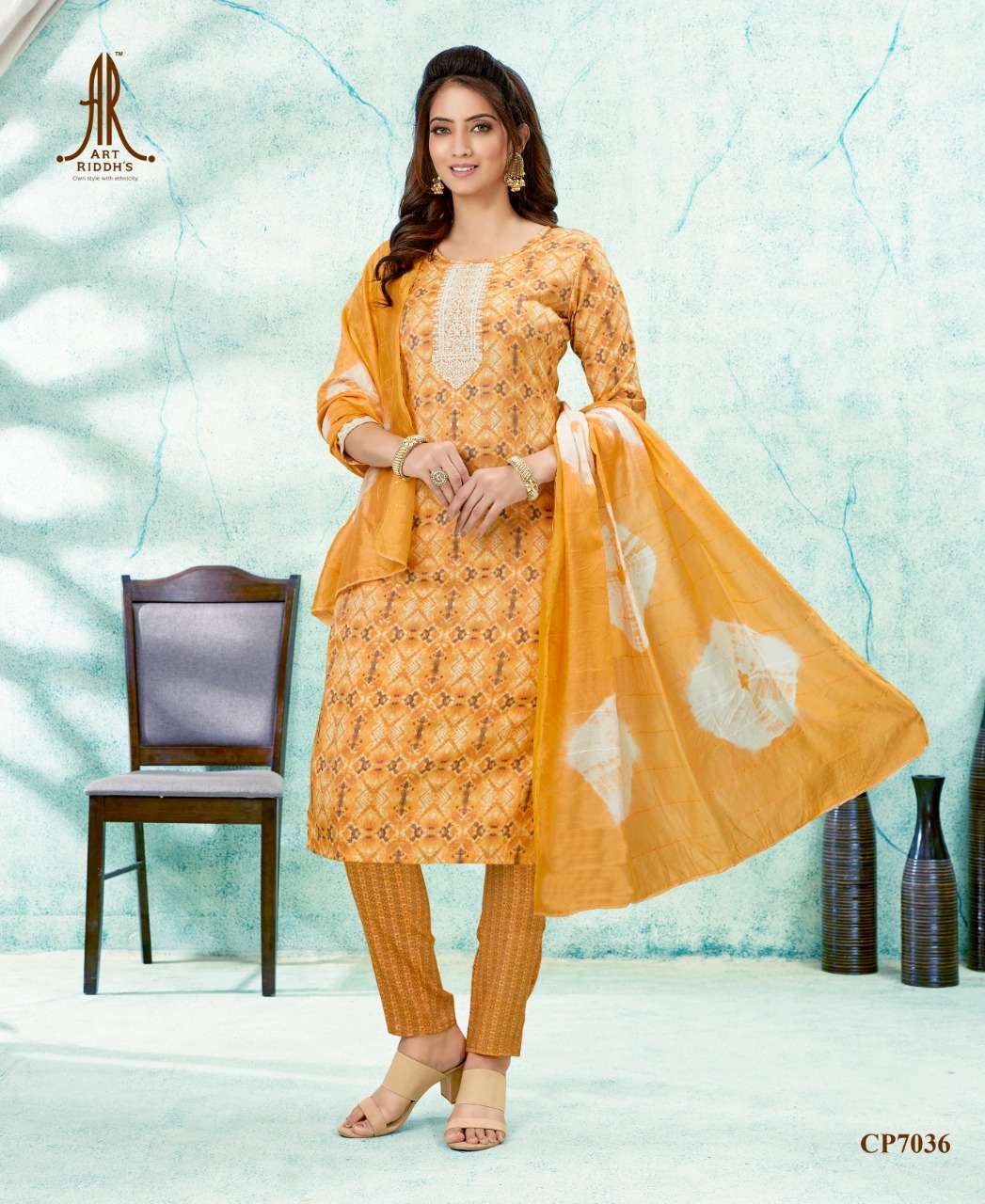 ARTRIDDH CAPSULE PRINT Orange Kurti Wholesale catalog