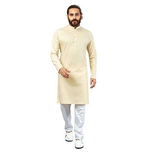 Cream Mens Kurta Wholesale catalog
