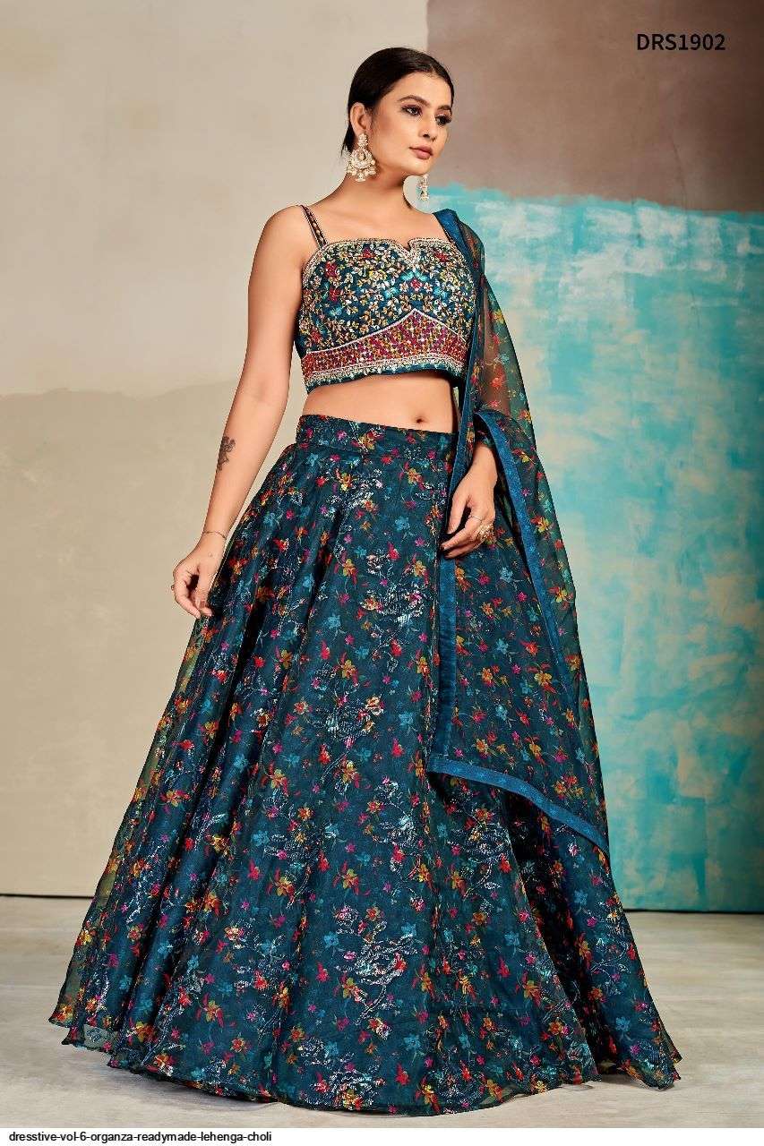 DRESSTIVE VOL 6 ORGANZA READYMADE LEHENGA CHOLI DSR1902