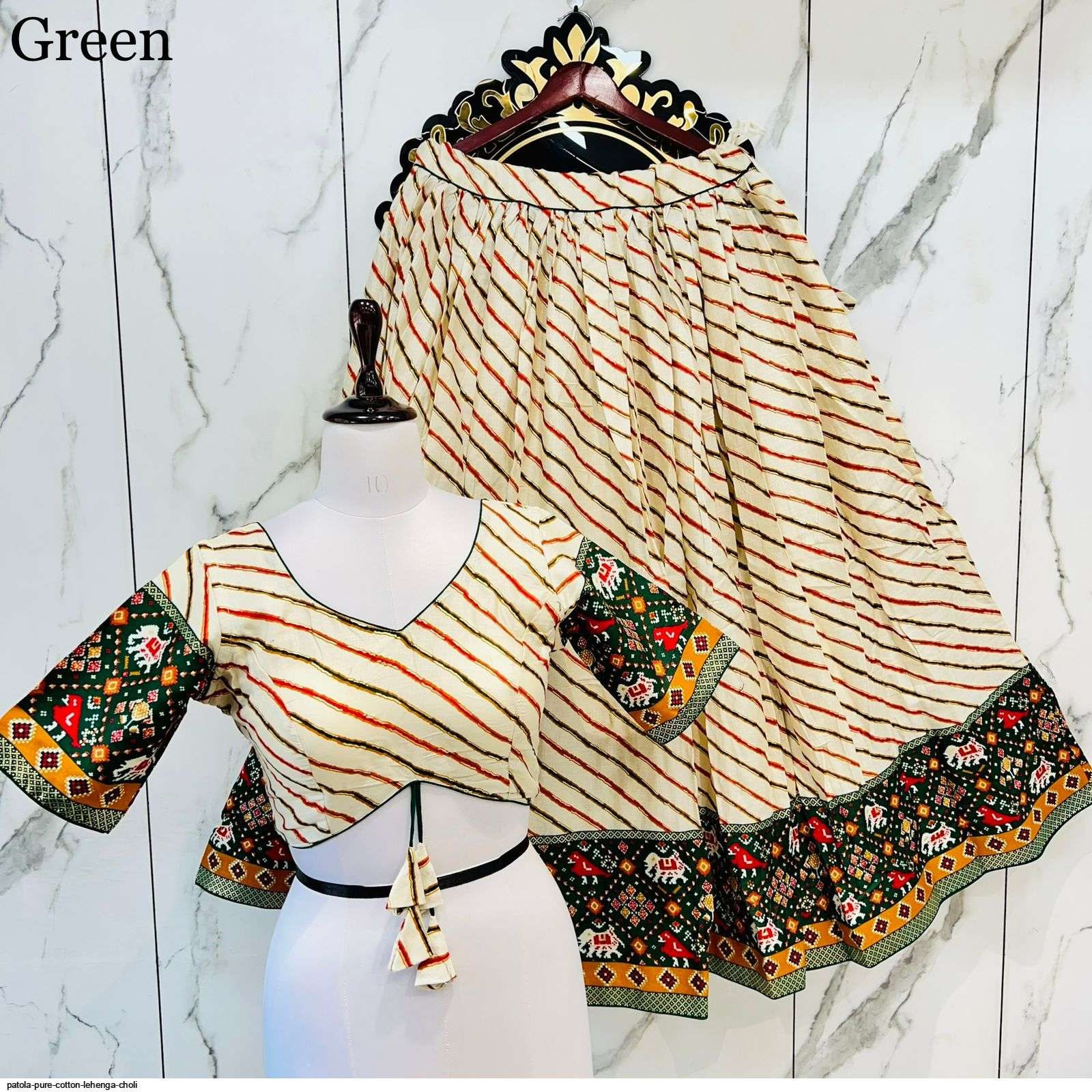 PATOLA PURE COTTON LEHENGA CHOLI E WHOLESALE CATALOG