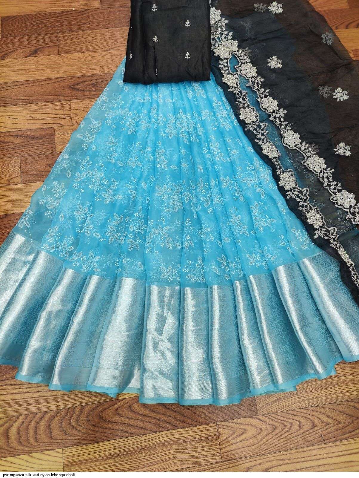 PVR ORGANZA SILK ZARI NYLON LEHENGA CHOLI A Wholesale catalog