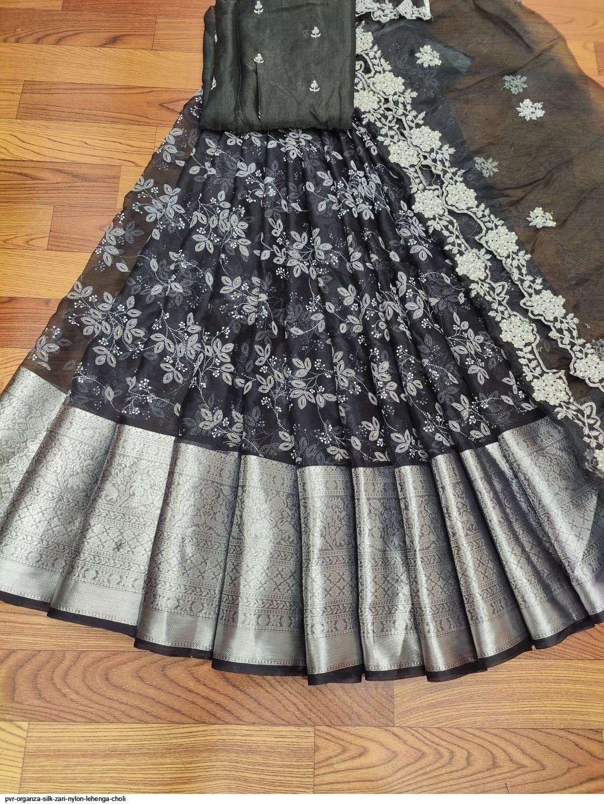 PVR ORGANZA SILK ZARI NYLON LEHENGA CHOLI G Wholesale catalog