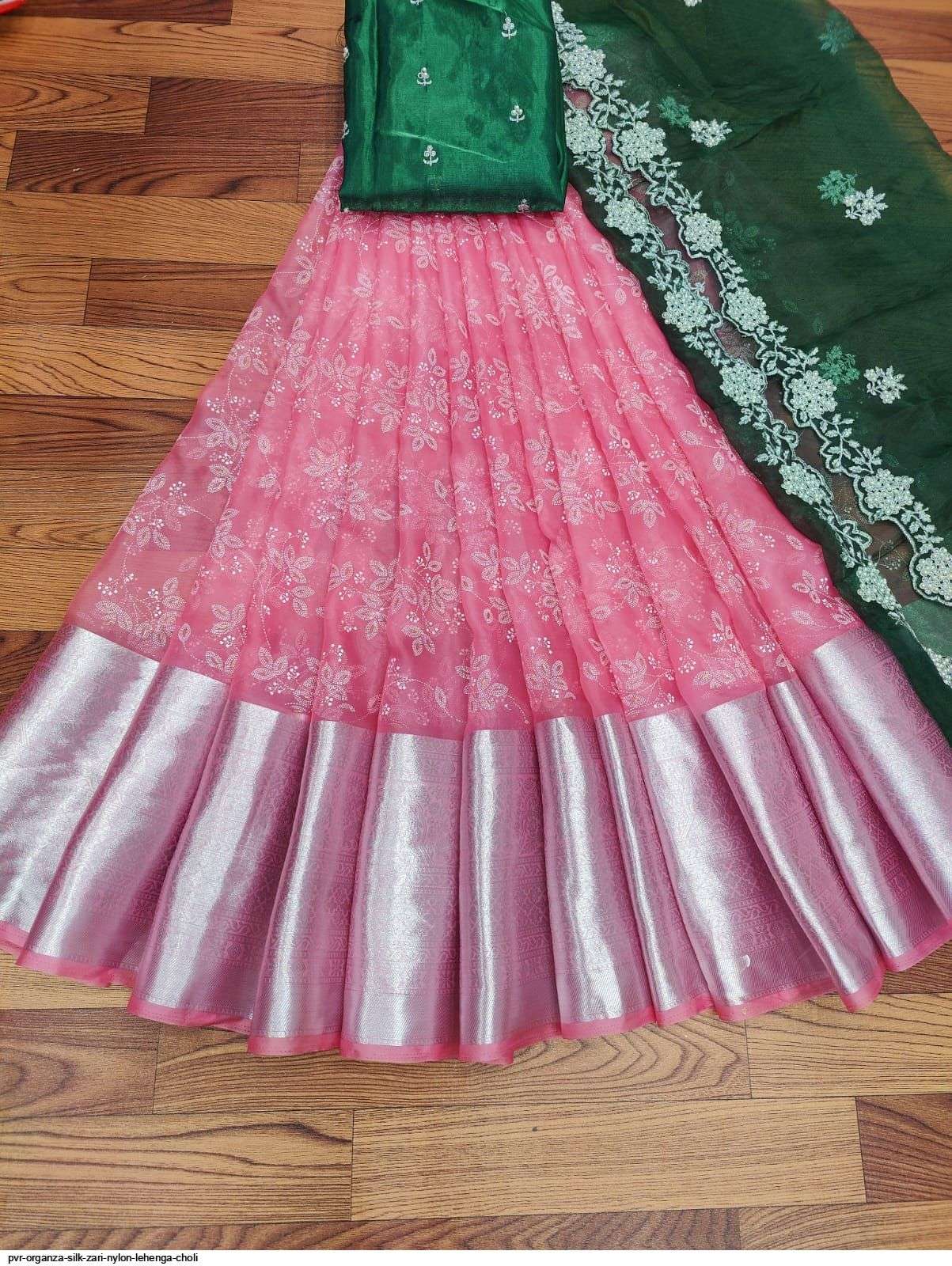 PVR ORGANZA SILK ZARI NYLON LEHENGA CHOLI I Wholesale catalog