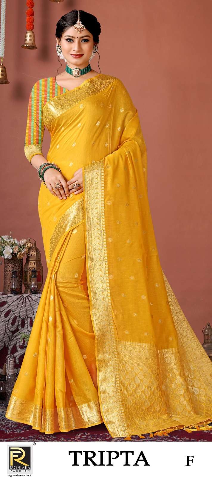 Ronisha Tripta Slik saree Wholesale catalog