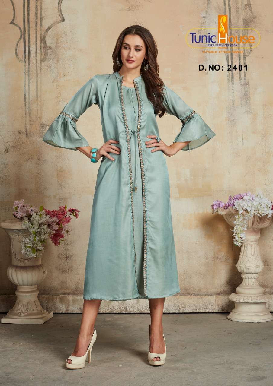 TUNIC HOUSE THUNDER SOFT SILK Kurti Wholesale catalog
