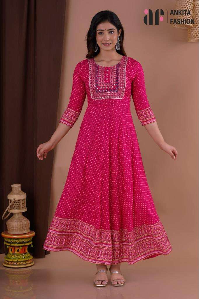 Ankita Fashion Gown Style vol-2 Kurti Wholesale catalog