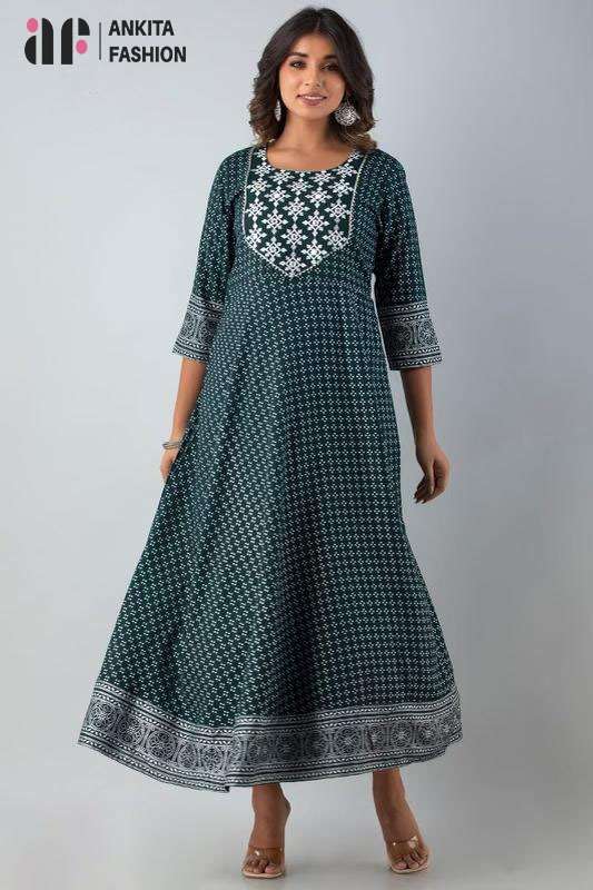 Ankita Fashion Gown Style vol-3 Kurti Wholesale catalog