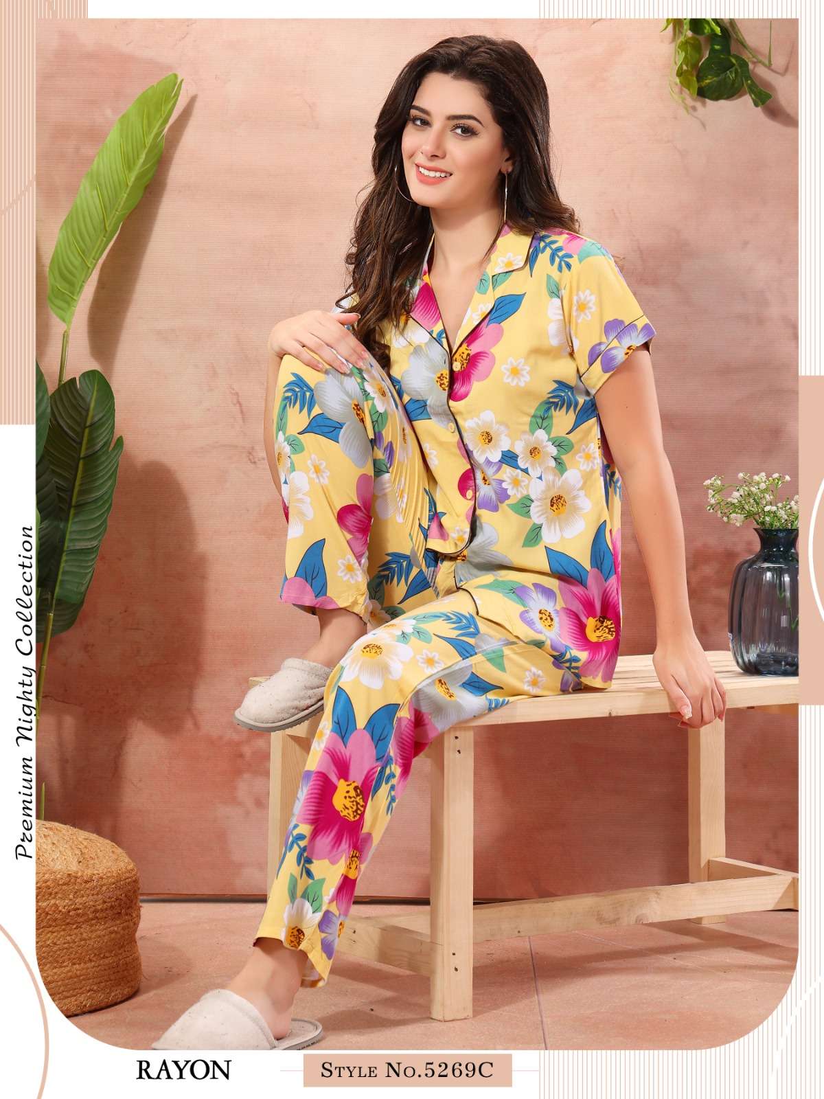 Night Suit Yellow Reyon Wholesale catalog