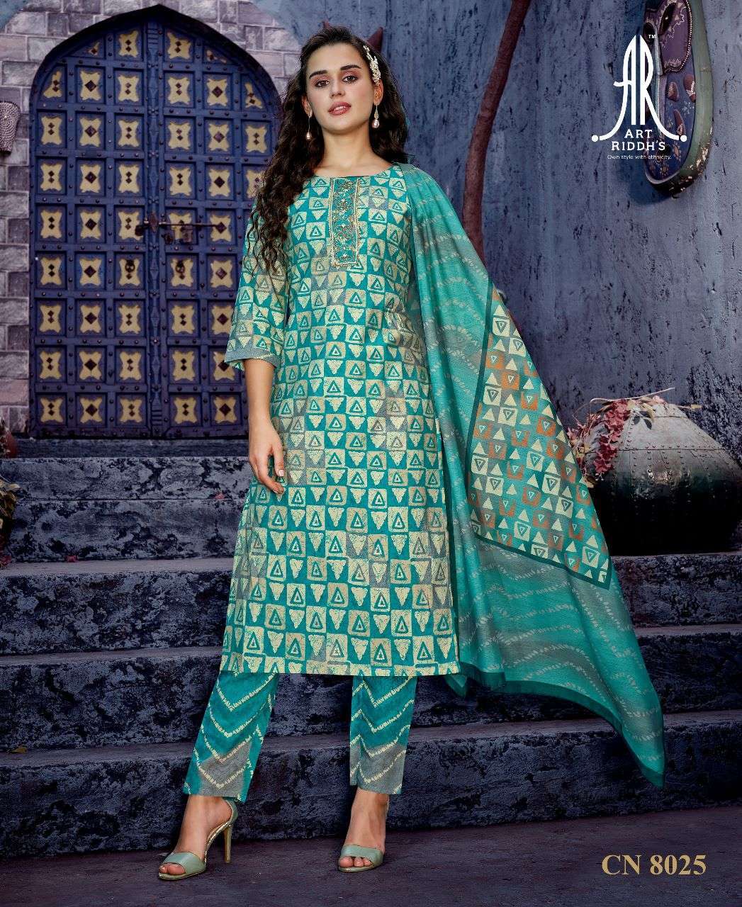 Artriddh Present New Vol 9 Top Bottom Dupatta Designer Kurtis