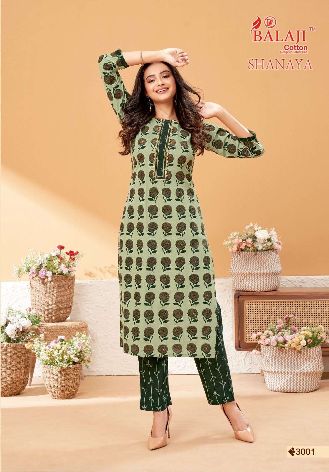 Balaji Shanaya vol 3  Kurti with pant Wholesale catalog