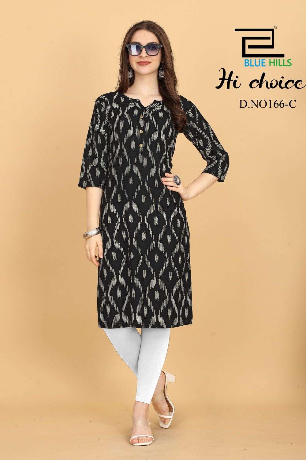 BLUE HILLS HICHOICE Rayon 14 kg fabric Kurti Wholesale catalog