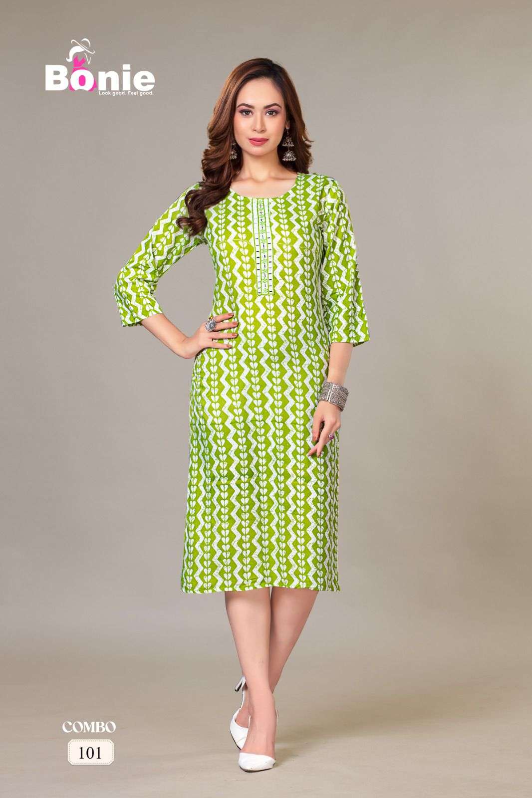 BONIE BATTIK  RAYON 14KG Kurti Wholesale catalog
