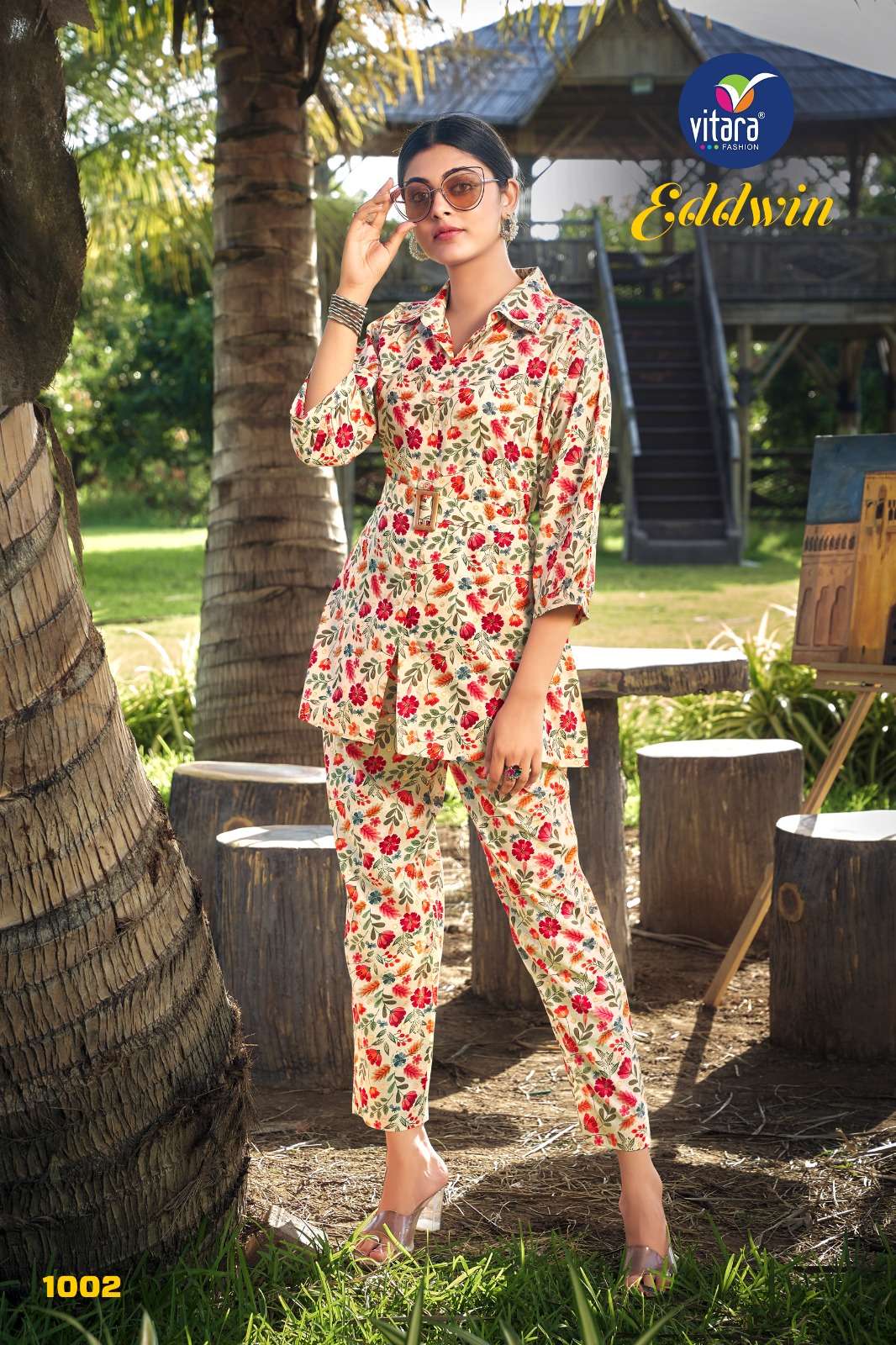 eddwin mul mul cord set Pink Kurti Wholesale catalog
