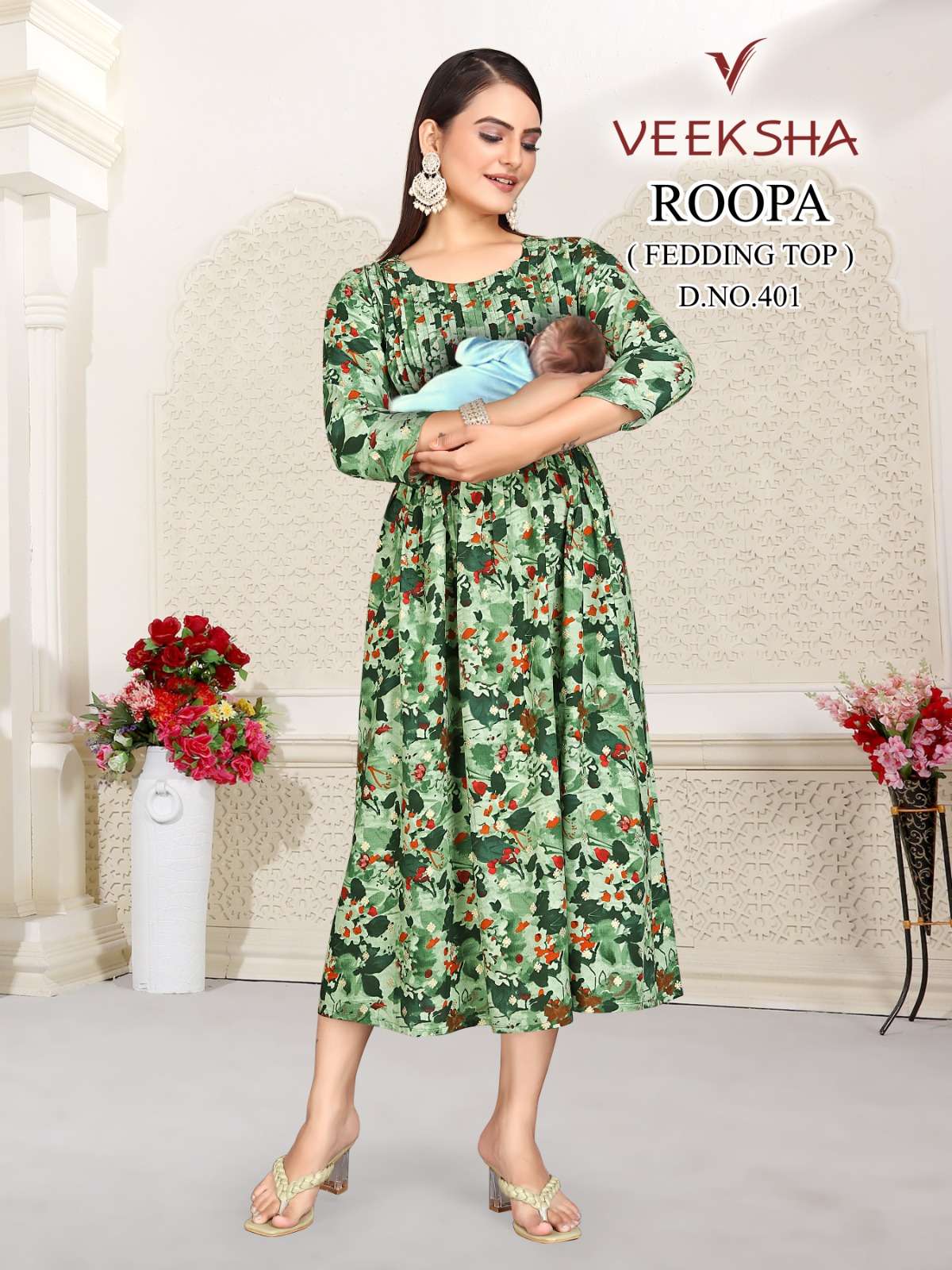 ISHA FASHION VEEKSHA D-401 TOP WITH GHERA Kurti Wholesale catalog