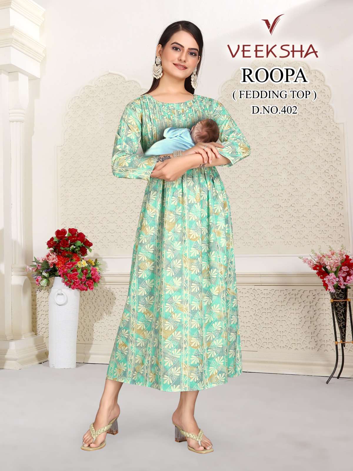 ISHA FASHION VEEKSHA D-402 TOP WITH GHERA Kurti Wholesale catalog