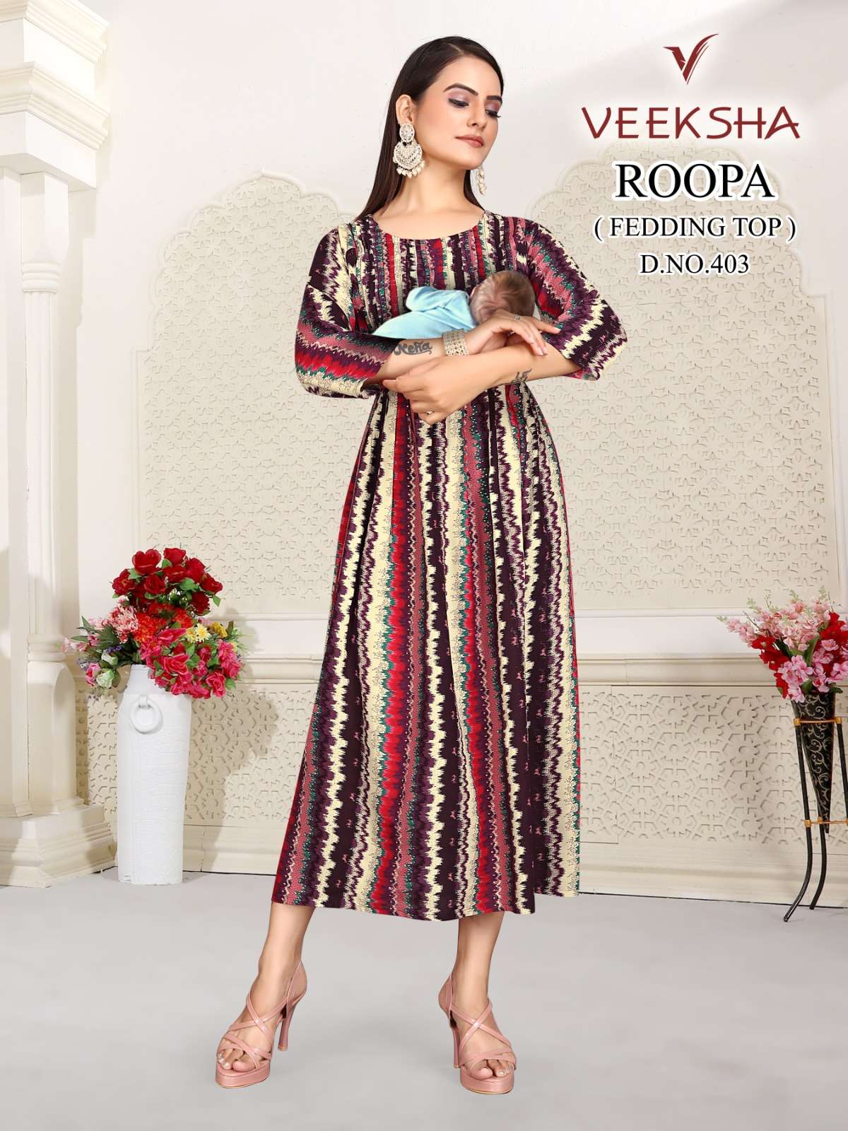 ISHA FASHION VEEKSHA D-403 TOP WITH GHERA Kurti Wholesale catalog