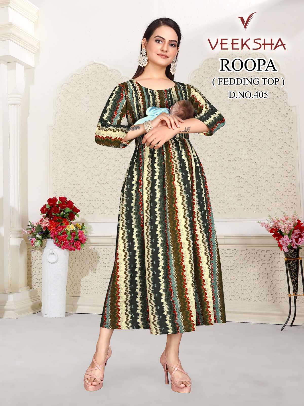 ISHA FASHION VEEKSHA D-405 TOP WITH GHERA Kurti Wholesale catalog