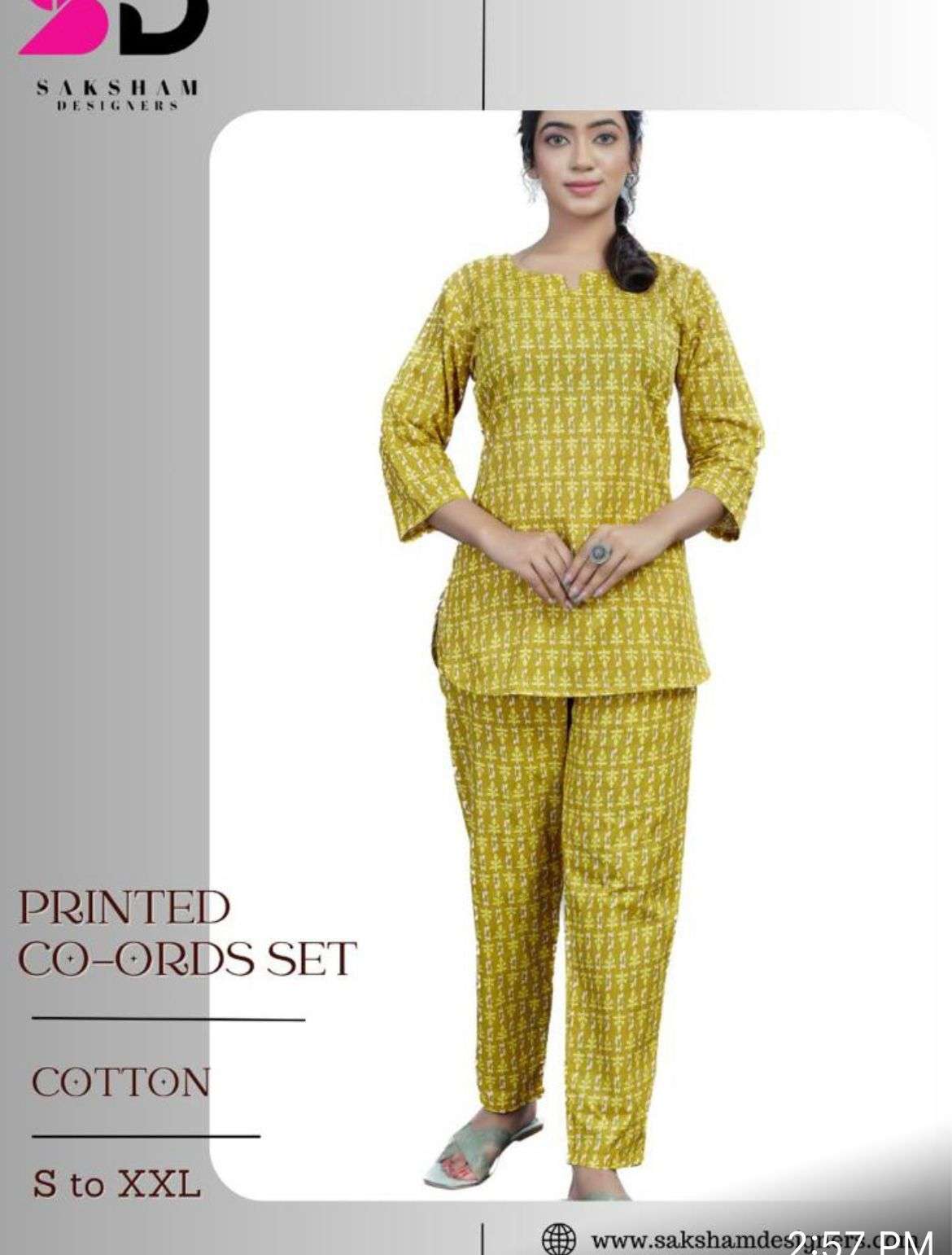Light print vol - 4 co ord set cotton Wholesale catalog
