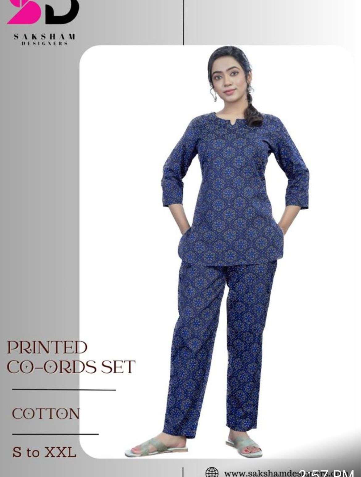 Light print vol - 8 co ord set cotton Wholesale catalog