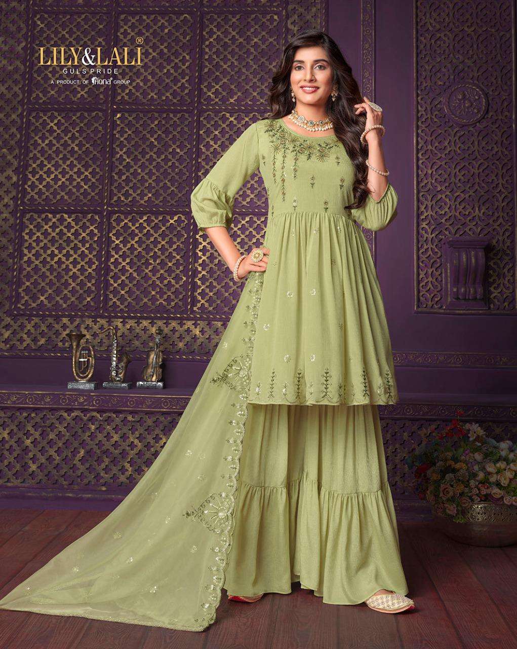 Lily Lali Eminent Vol 2 Readymade Sharara Dress Wholesale catalog