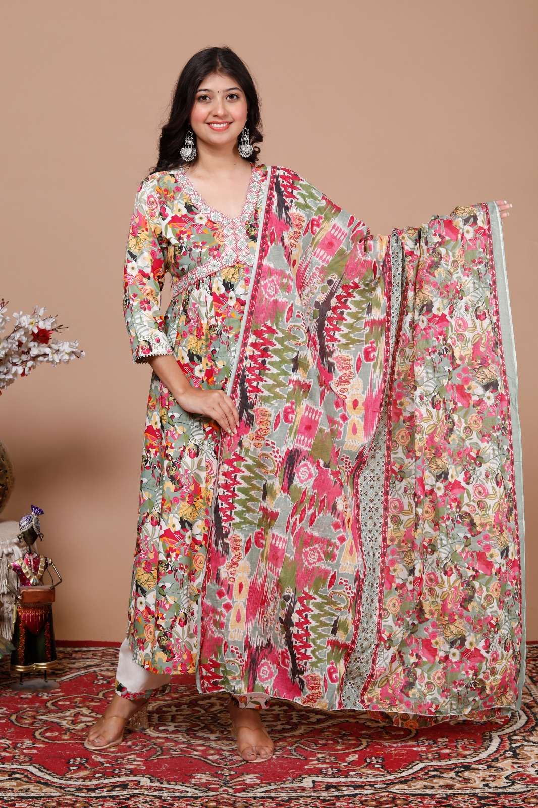 Pink Rayon Cotton Kurti Wholesale catalog