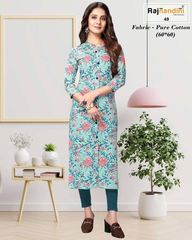 Rajnandini vol-3 Cotton Kurti Wholesale catalog