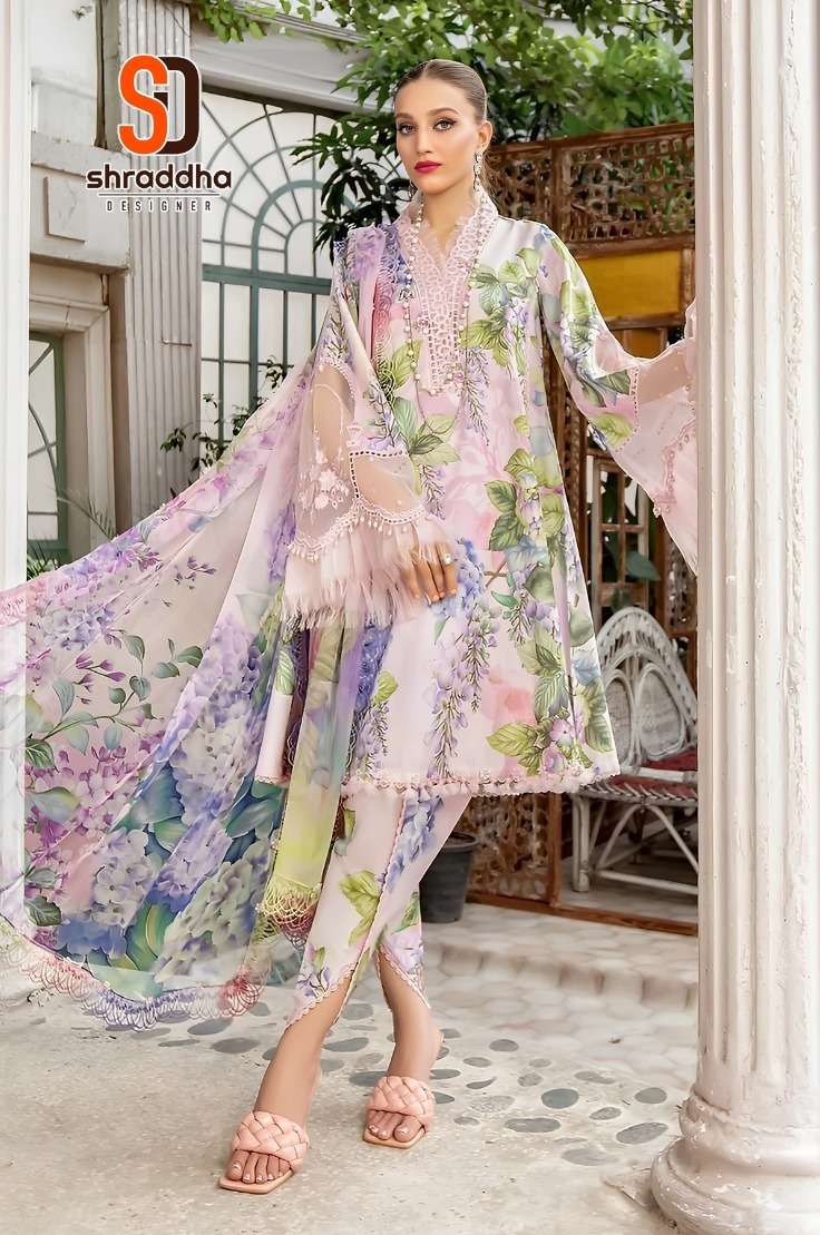 Shraddha M Prints Vol 15 Pakistani Chiffon Dupatta Salwar Kameez Wholesale catalog