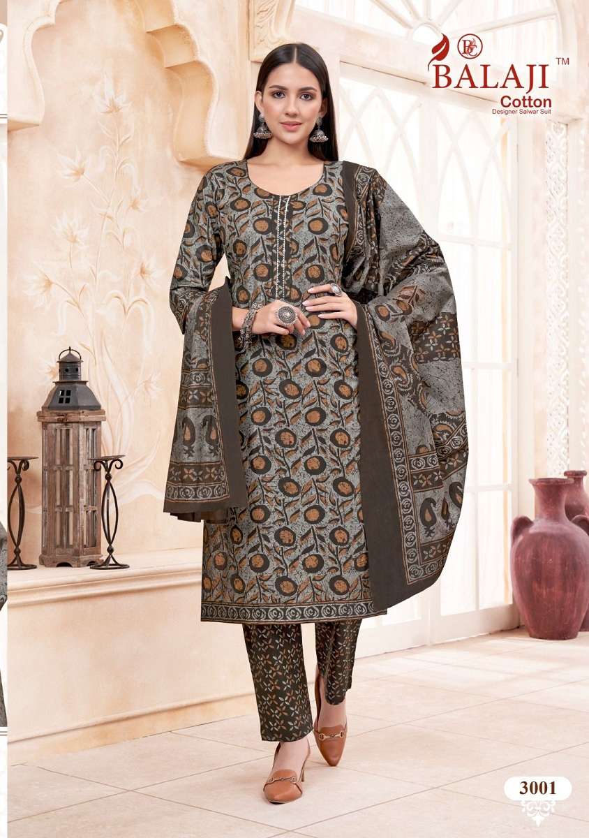 Balaji Battik Art Work Vol-3 – Kurti Pant With Dupatta - Wholesale Catalog