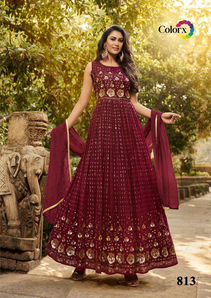 Colour x Vol -1 gyorget wear gowns Kurti Wholesale catalog
