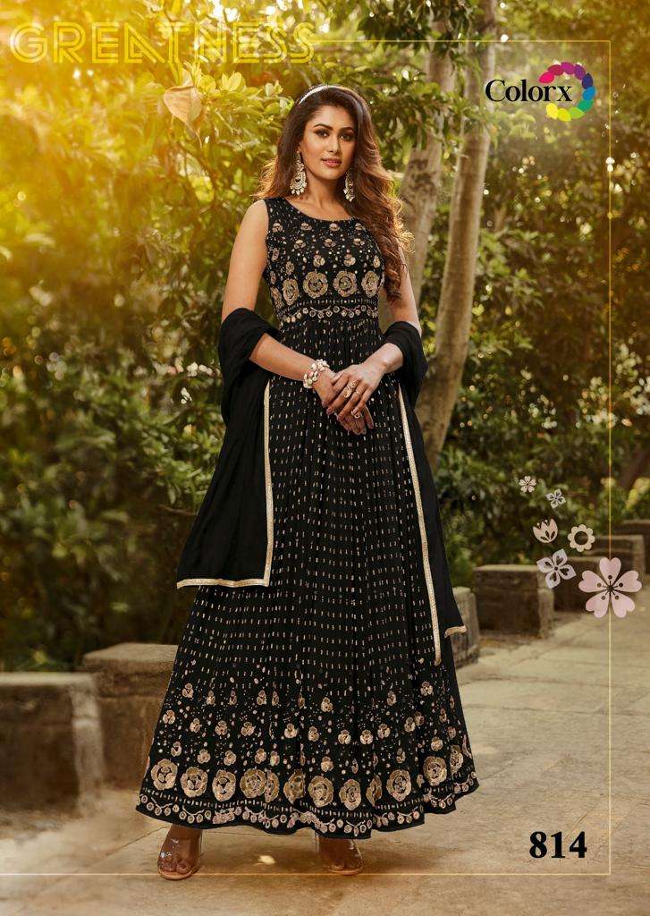 Colour x Vol -3 gyorget wear gowns Kurti Wholesale catalog