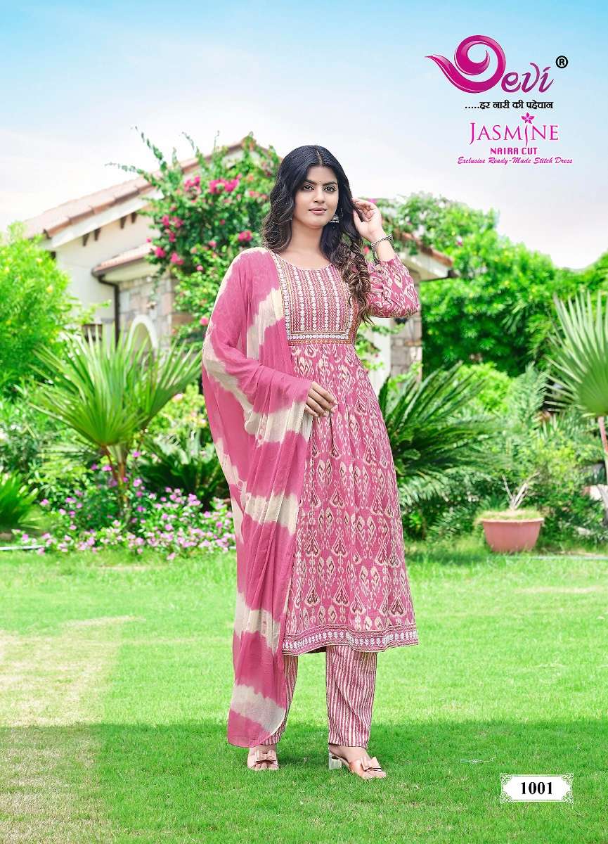 Devi Jasmine Naira Cut – Kurti Pant With Dupatta - Wholesale Catalog